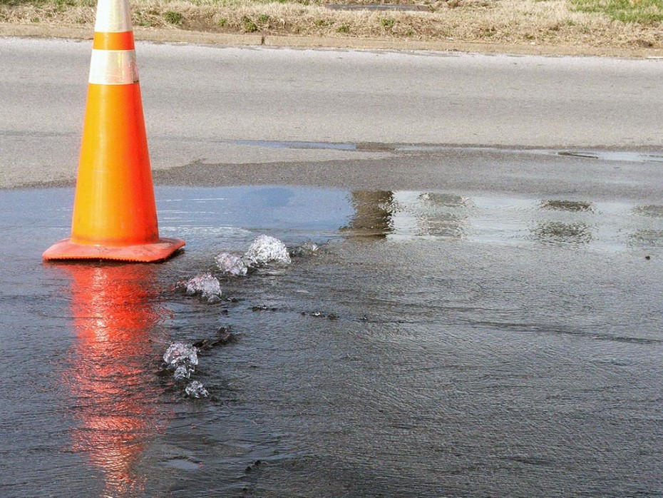 water main leak